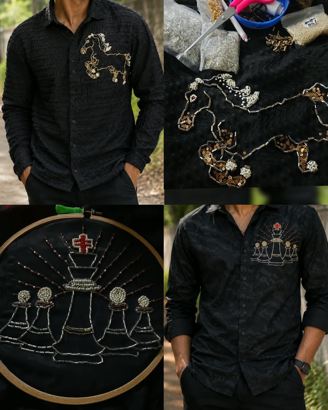 Design work on T-shirt